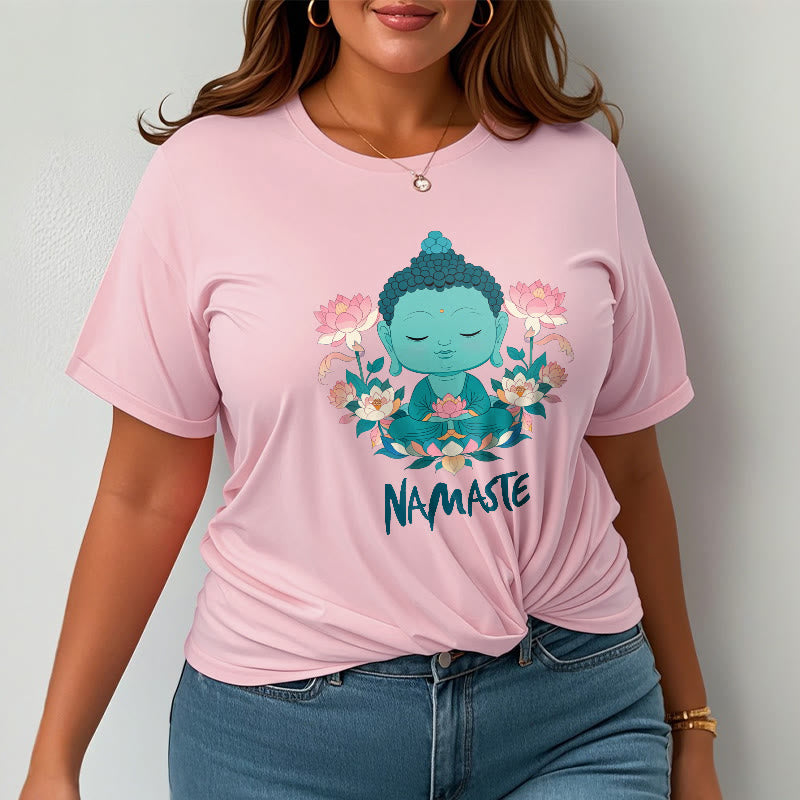 NAMASTE mystic zen Lotus Meditation Tee T-shirt