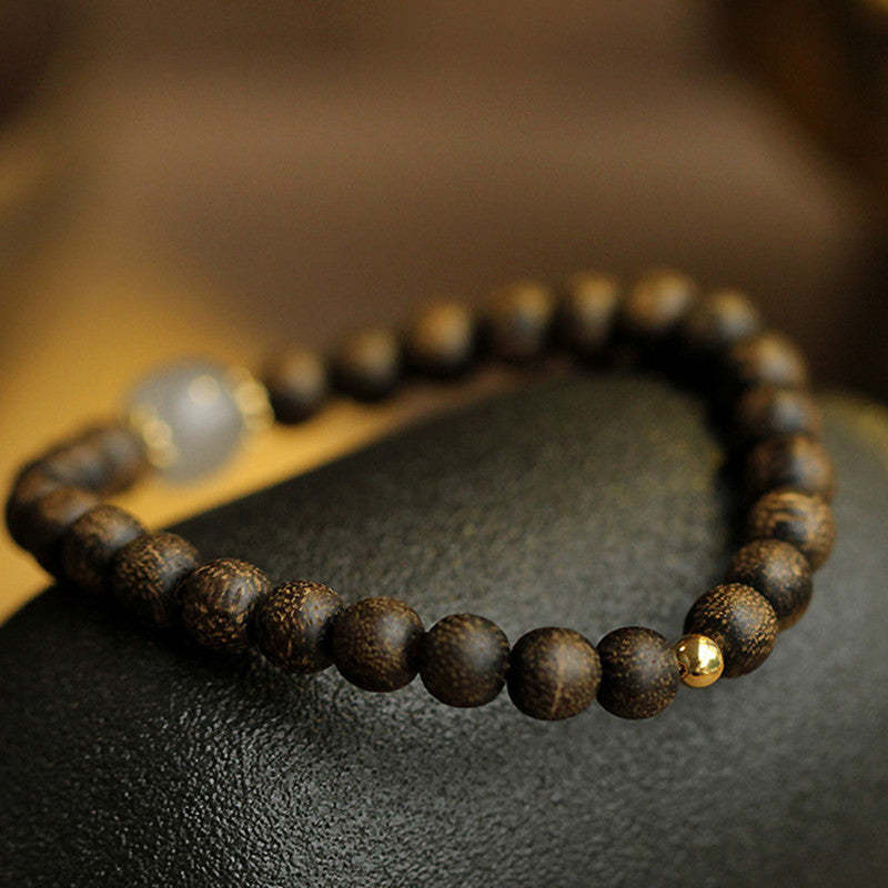 Agarwood Jade Strength Calm Bracelet