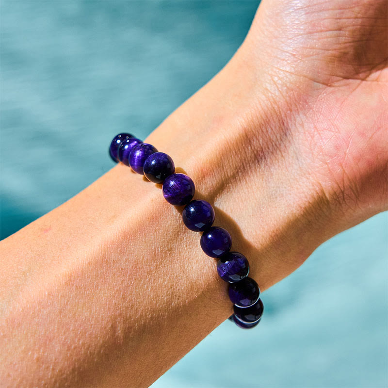 Purple Tiger Eye Creativity Bracelet