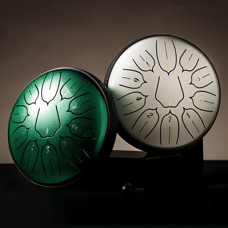 Steel Tongue Drum Sound Healing Meditation Yoga Lotus Drum Kit 11 Note 6 Inch