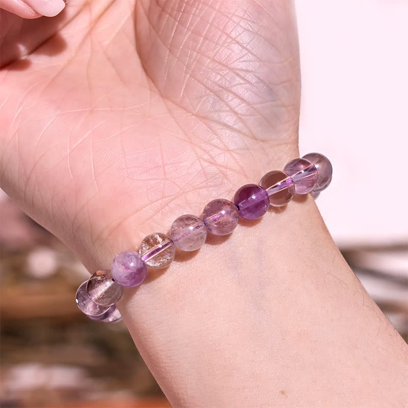 Natural Purple Phantom Love Wisdom Bracelet