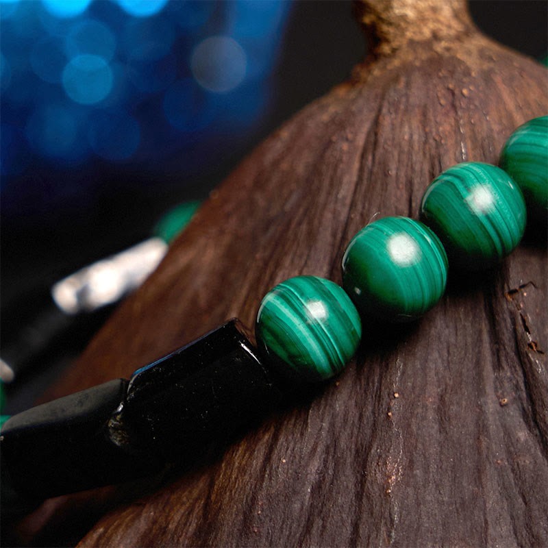 Malachite Black Tourmaline Purity Bracelet
