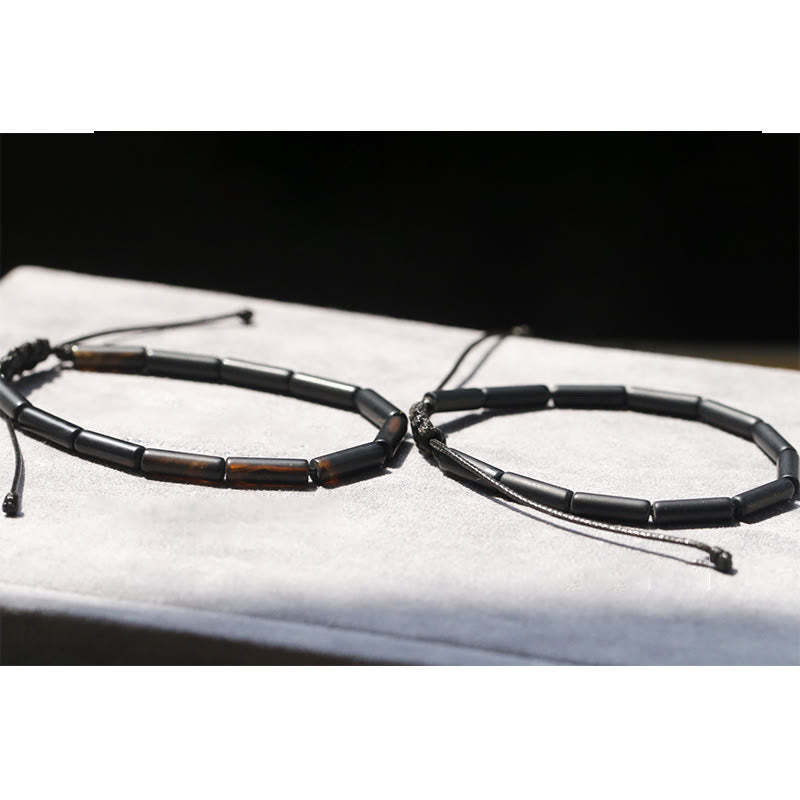 Black Onyx Bead Support Protection Bracelet