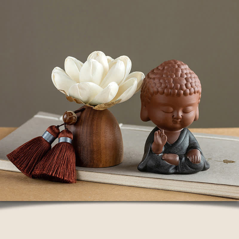 Black Peach Wood mystic zen Flower Calm Cure Decorations