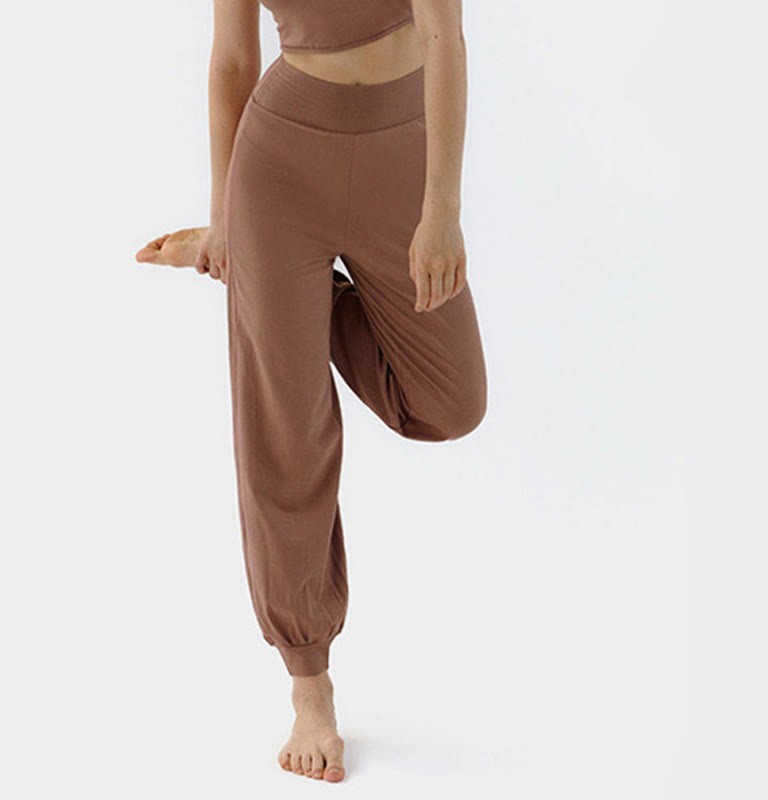 Casual Plain High Waist Quick Drying Women's Leica Pants