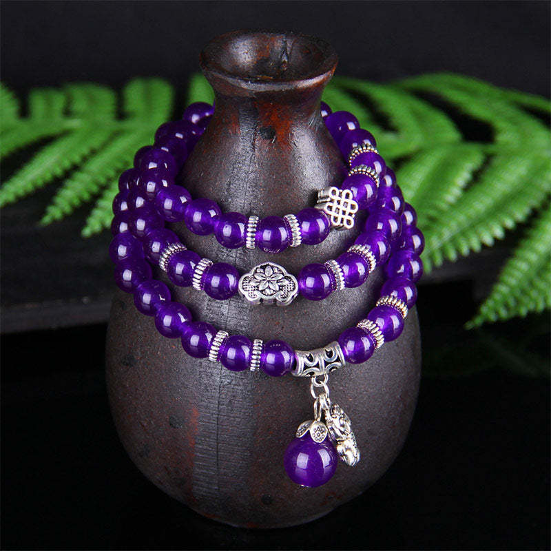 The Amethyst Pixiu Wealth Bracelet