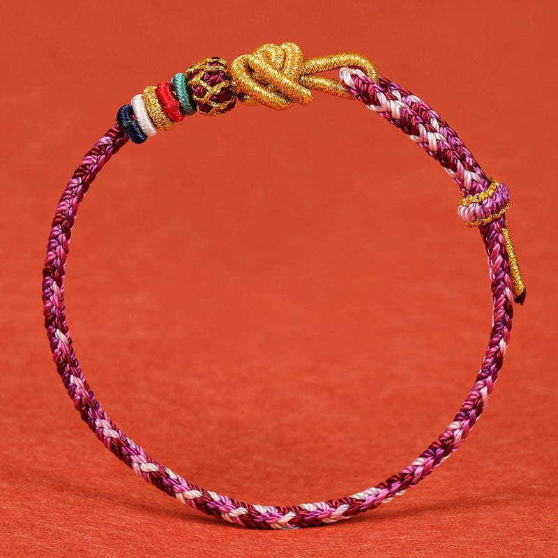 Handmade Dunhuang Colorful Rope Protection Braid String Bracelet