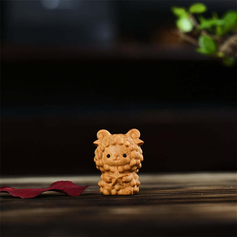 12 Chinese Zodiac Thuja Sutchuenensis Sandalwood Prosperity Mini Home Decoration