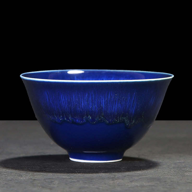 Chinese Jianzhan Glaze Kiln Change Ceramic Teacup Tenmoku Kung Fu Tea Cup
