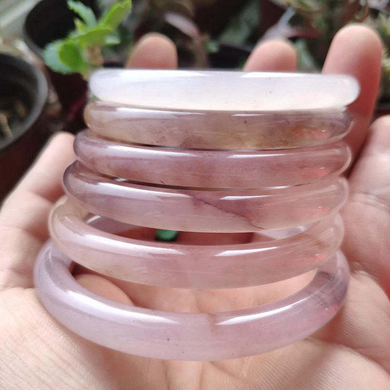 Purple Jade Happiness Protection Bracelet Bangle