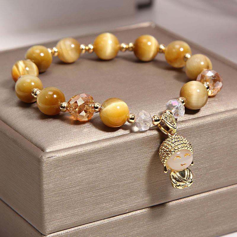 Yellow Tiger Eye Meditation mystic zen Protection Bracelet