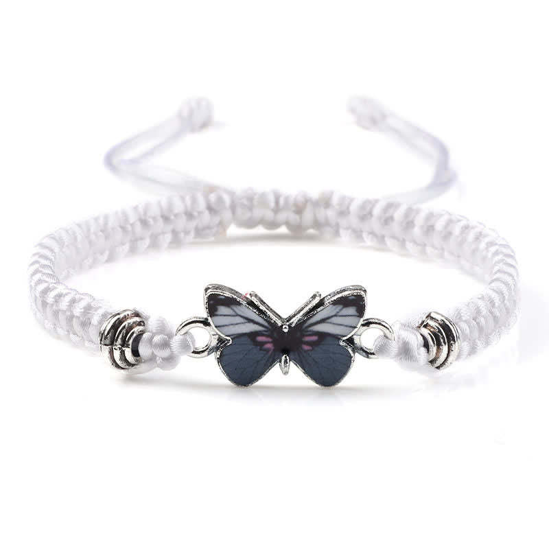 Butterfly Freedom Love String Charm Bracelet