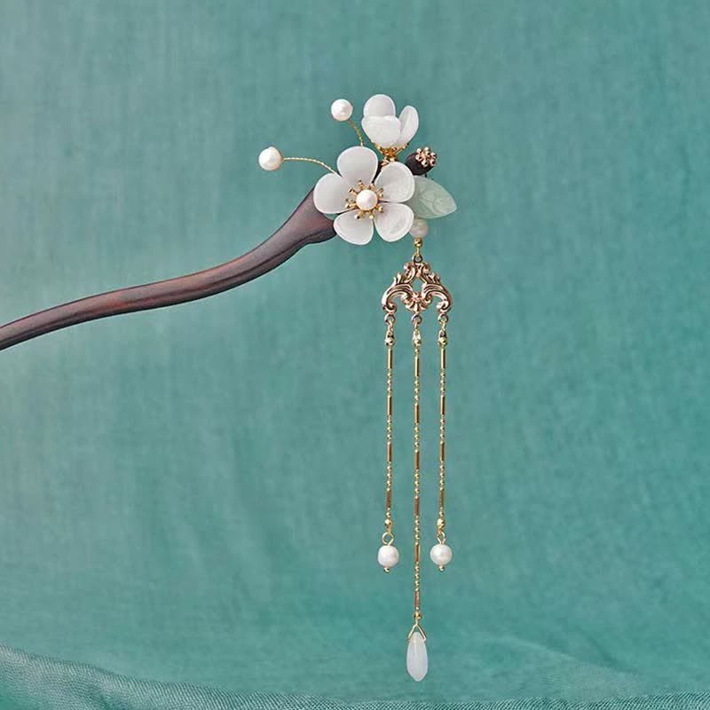 Ebony Flower Protection Blessing Hairpin Decorations