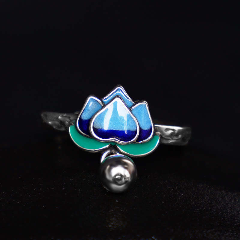 Lotus Flower Pattern Enlightenment Ring