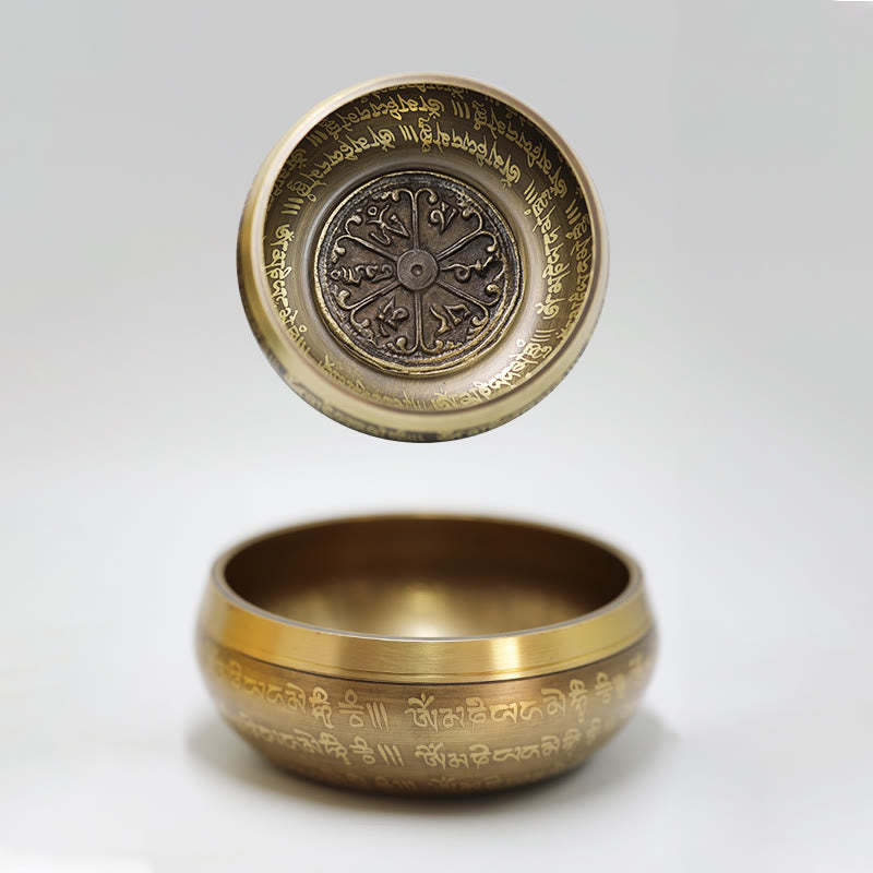 Tibetan Meditation Sound Bowl Handcrafted for Healing and Mindfulness Singing Bowl Set