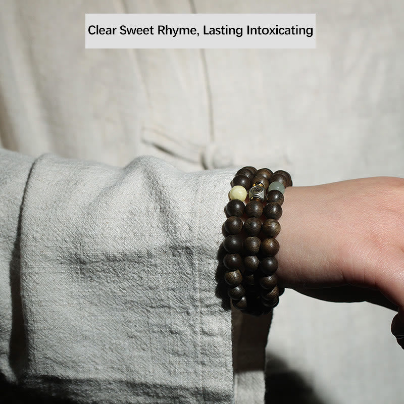 925 Sterling Silver Chinese Zodiac Natal mystic zen Kalimantan Agarwood Jade Amber 999 Gold Red Agate Balance Bracelet