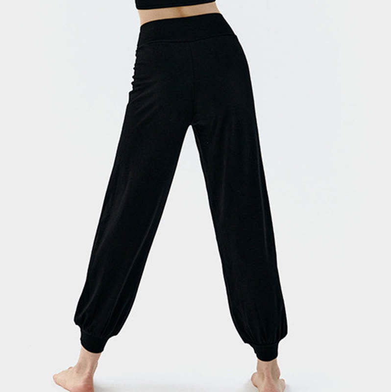 Casual Plain High Waist Quick Drying Women's Leica Pants