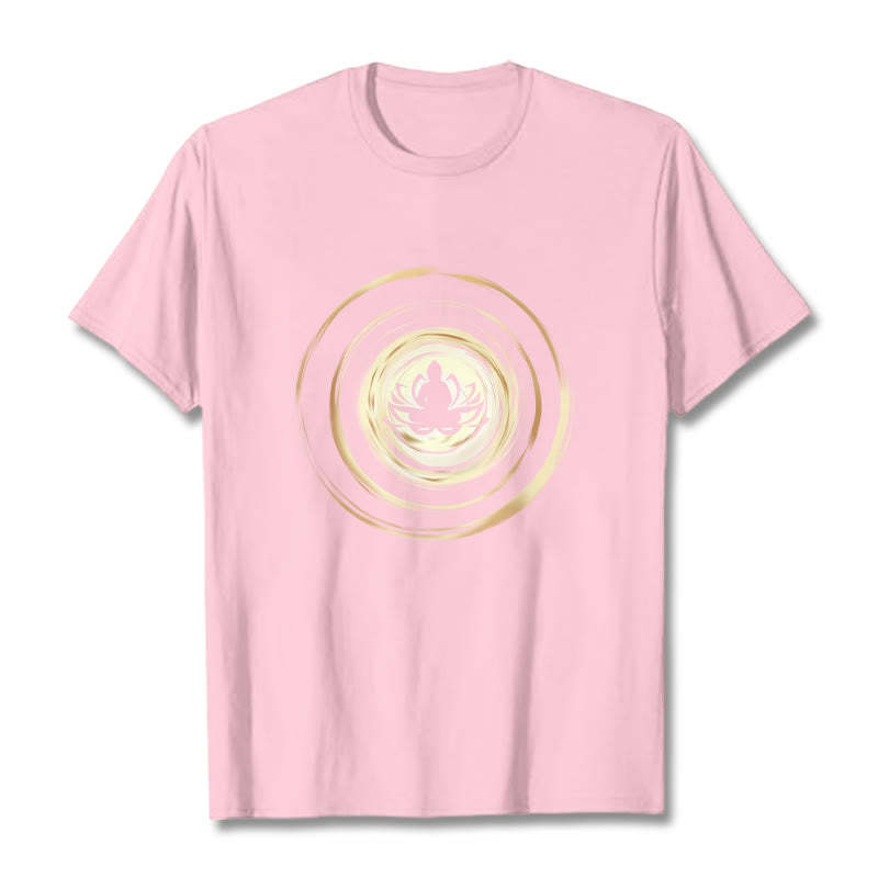 Meditating mystic zen Lotus Pattern Tee T-shirt
