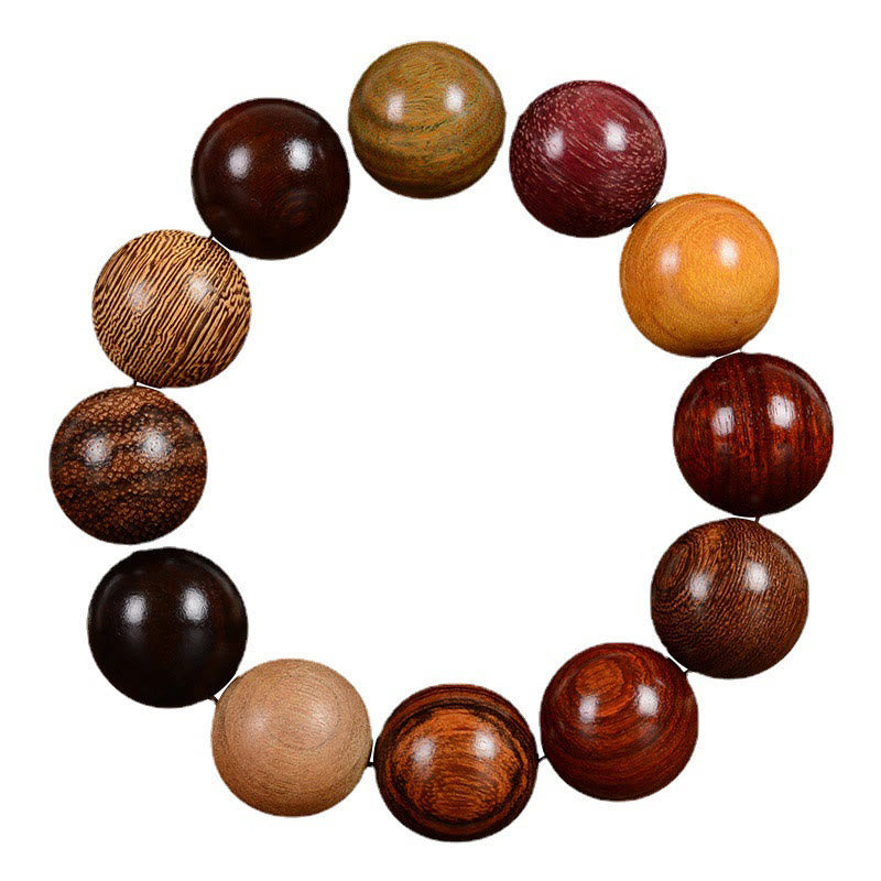 Multicolored Sandalwood Protection Healing Bracelet