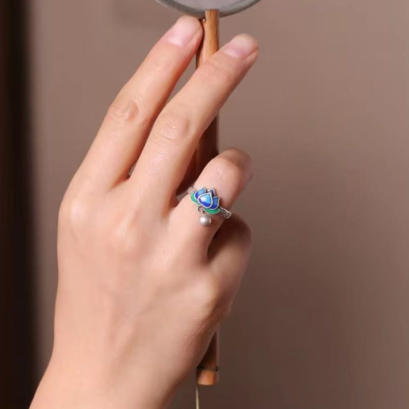 Lotus Flower Pattern Enlightenment Ring