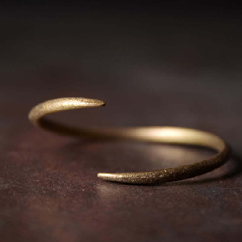 Simple Design Copper Luck Adjustable Cuff Bracelet
