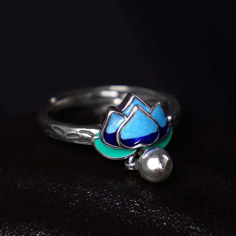 Lotus Flower Pattern Enlightenment Ring
