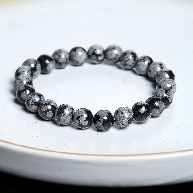 Snowflake Obsidian Balance Bracelet