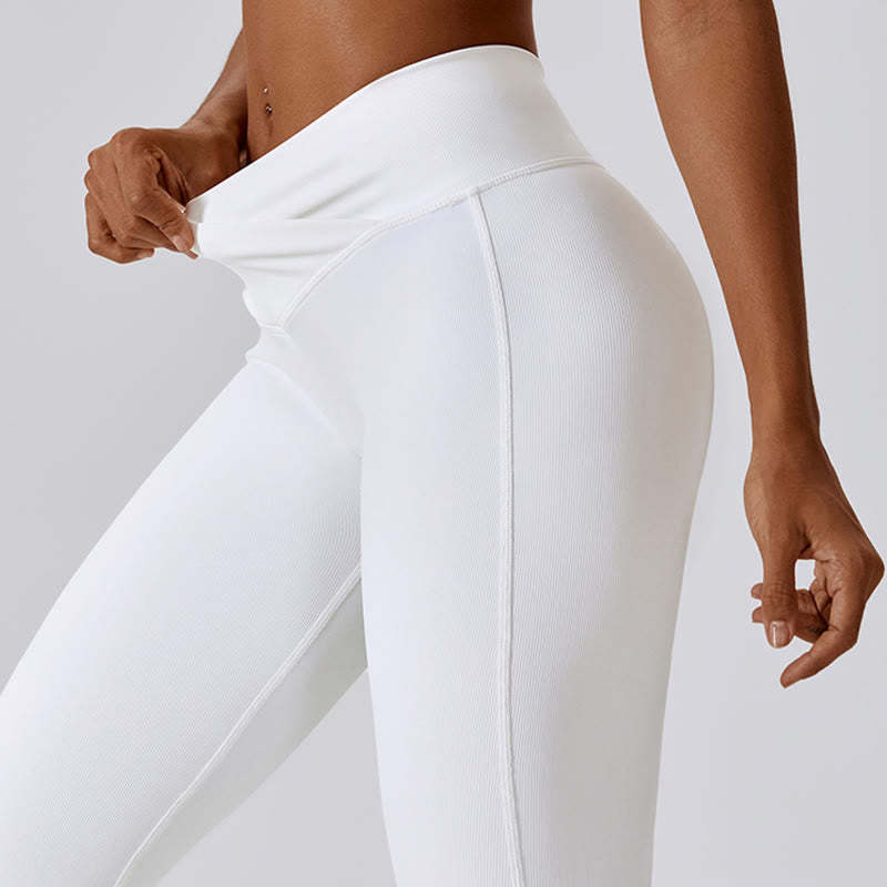 Sleeveless Crop Tank Top Flared Pants Sports Fitness Yoga