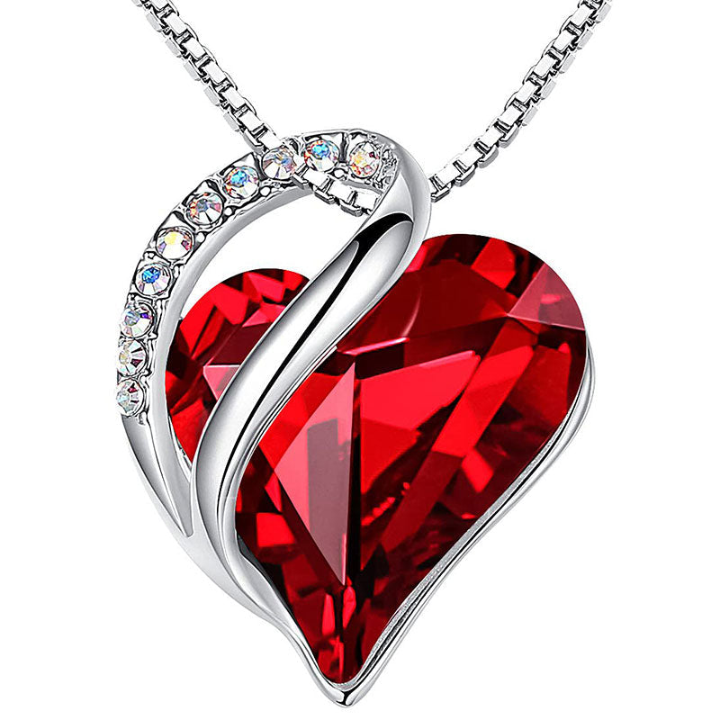mystic zenstoneshop Love Heart Birthstone Healing Energy Necklace Pendant (Extra 30% Off | USE CODE: FS30)