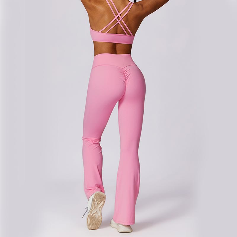 High Waist Flare Pants For Sports Fitness Yoga