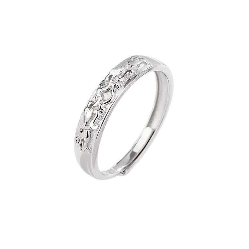 925 Sterling Silver PiXiu Balance Adjustable Couple Ring