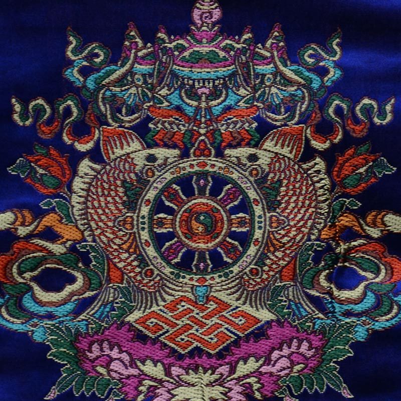 Prayer Altar Mat Healing Meditation Vajra Auspicious Symbols