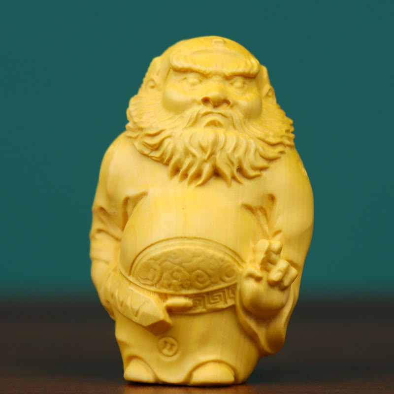 Thuja Sutchuenensis Boxwood Tiger Zhong Kui Grounding Desk Decorations