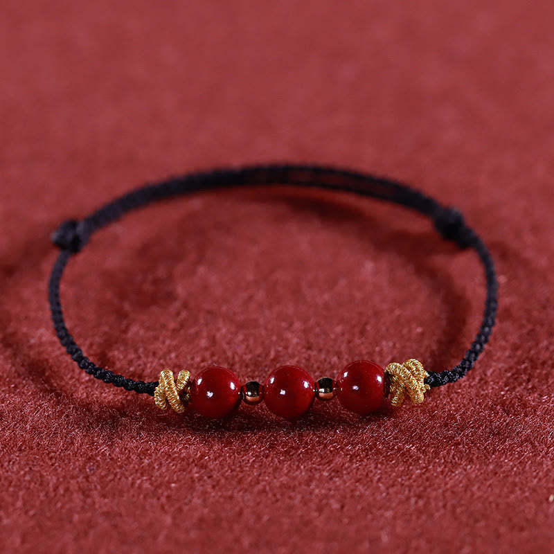 Colorful String Cinnabar Calm Bracelet