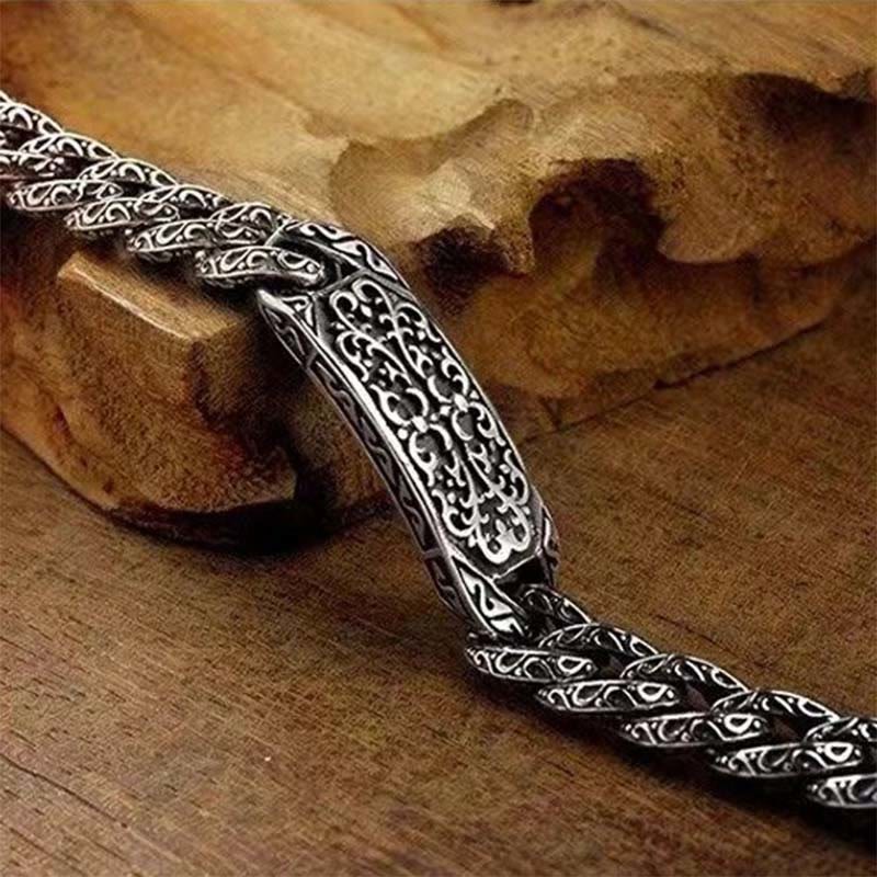 Vintage Patterns Engraved Healing Bracelet