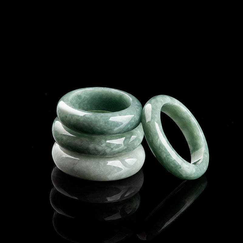 Natural Jade Abundance Healing Ring