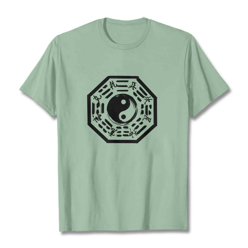 Ba Gua Pattern Cotton Tee T-shirt