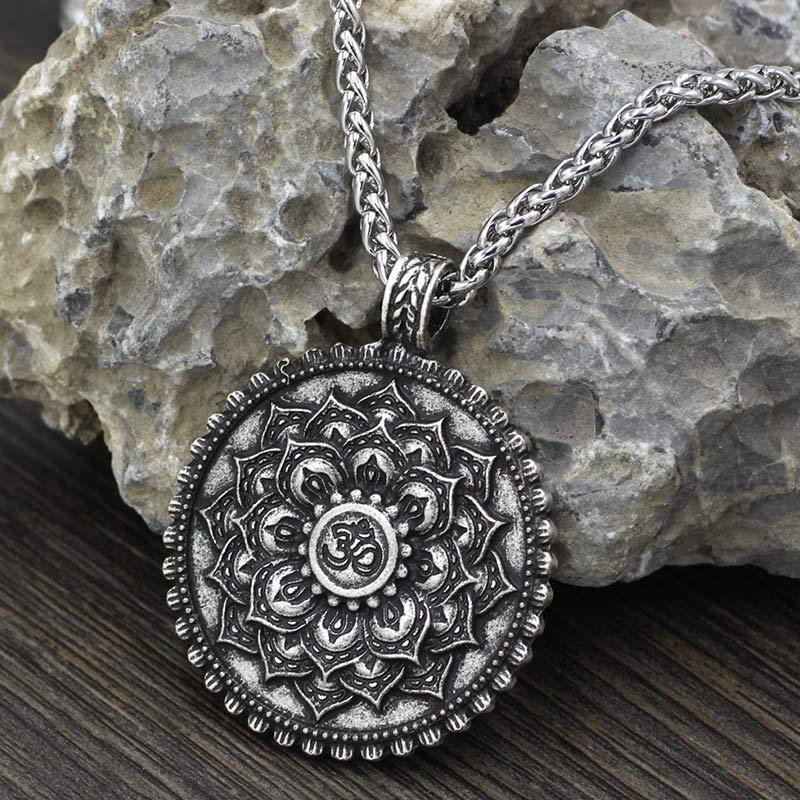 Six True Words Love Peace Flower Pattern Necklace (Extra 35% Off | USE CODE: FS35)