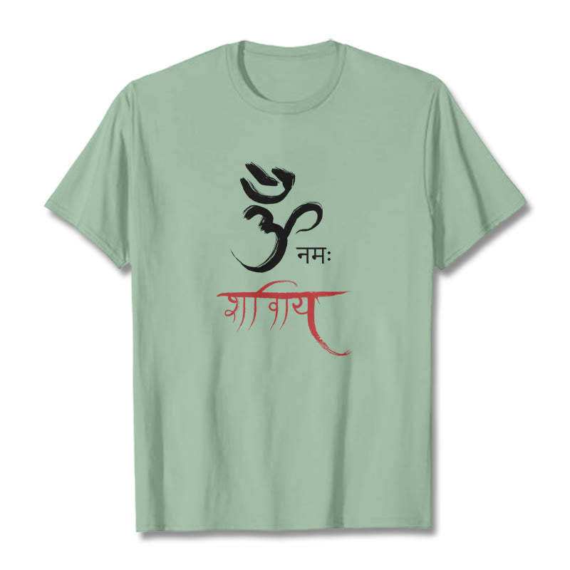 OM NAMAH SHIVAYA Mantra Sanskrit Tee T-shirt