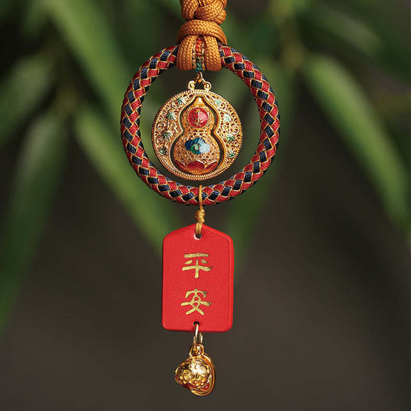 Gourd Fu Character Safe And Well Fortune Car Hanging Decoration