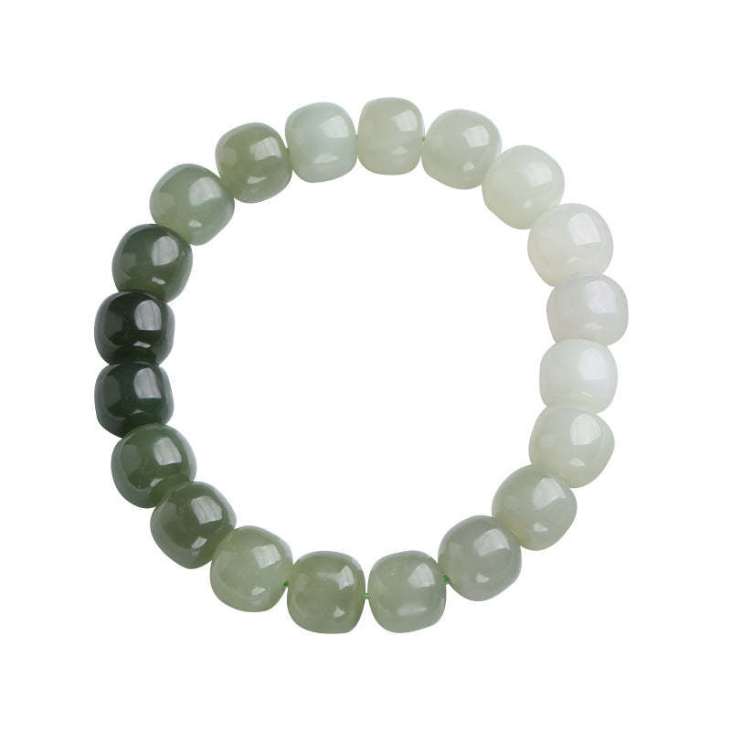 Gradient Jade Luck Blessing Bracelet