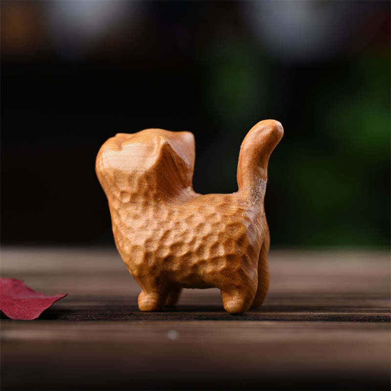 Sandalwood Thuja Sutchuenensis Green Sandalwood Mini Cute Cat Protection Home Decoration