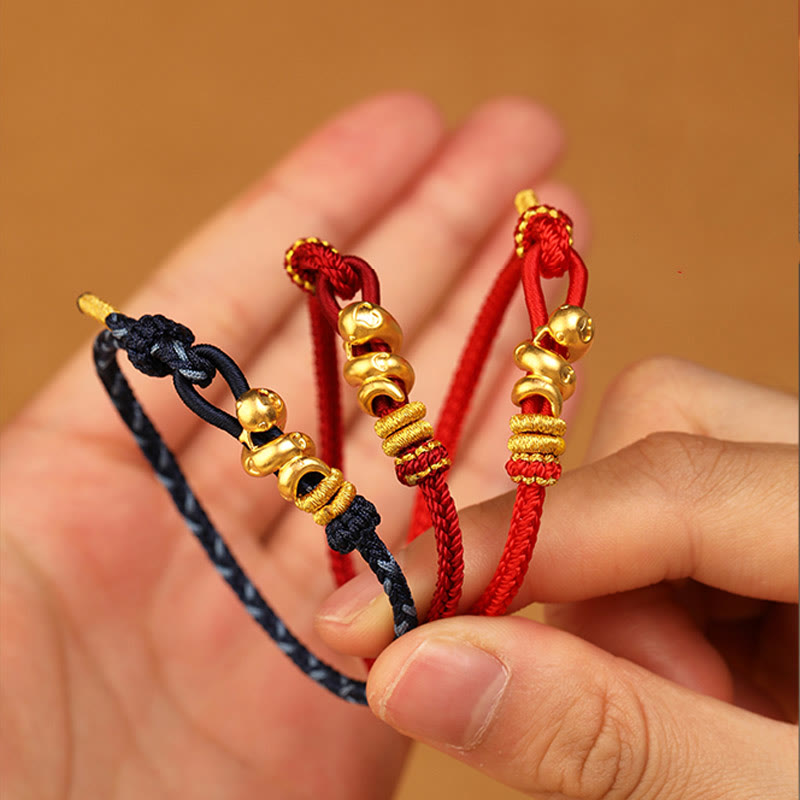 999 Gold Year of the Snake Handcrafted Strength?Bracelet