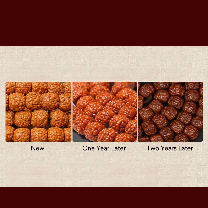 Tibet 108 Mala Beads Rudraksha Bodhi Seed Chinese Zodiac Natal mystic zen Wealth Charm Bracelet