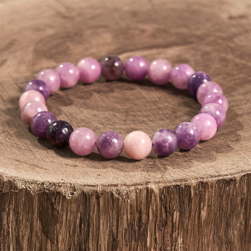 Purple Mica Stone Positive Bracelet
