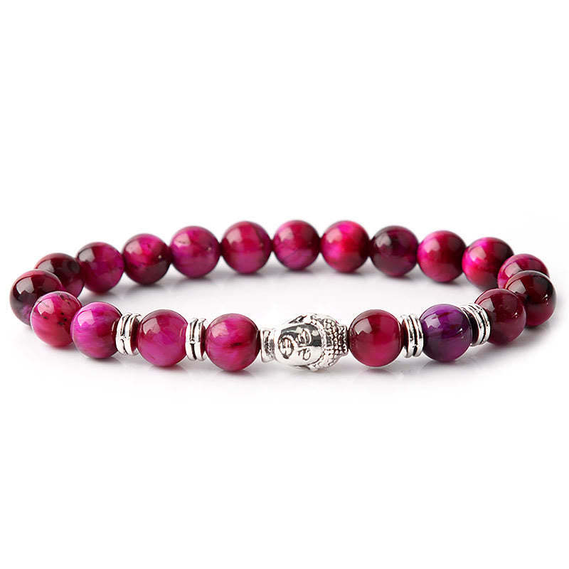 Blue Green Red Tiger Eye mystic zen Head Balance Bracelet