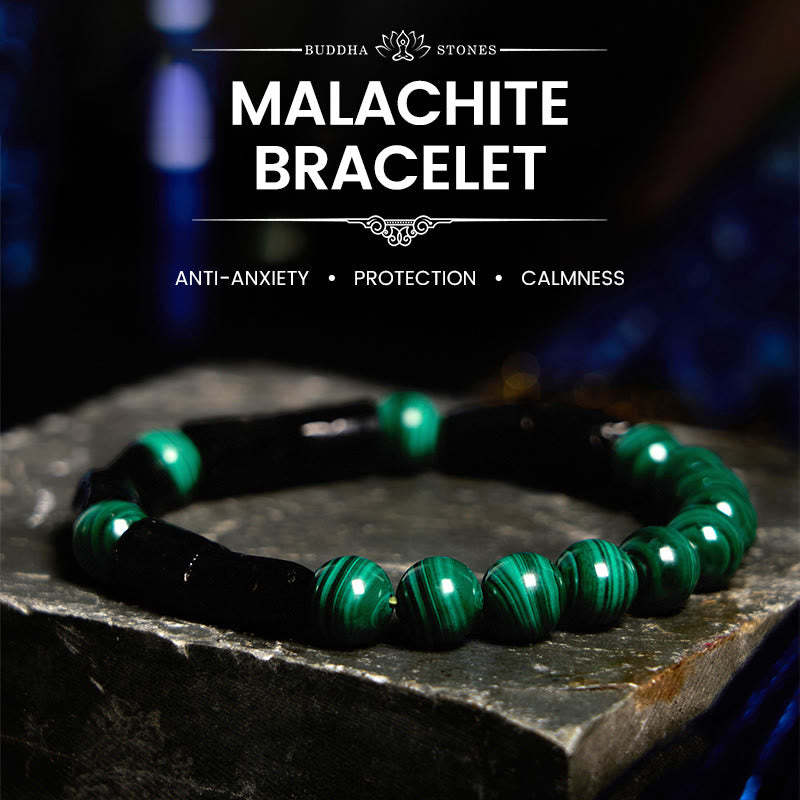 Malachite Black Tourmaline Purity Bracelet