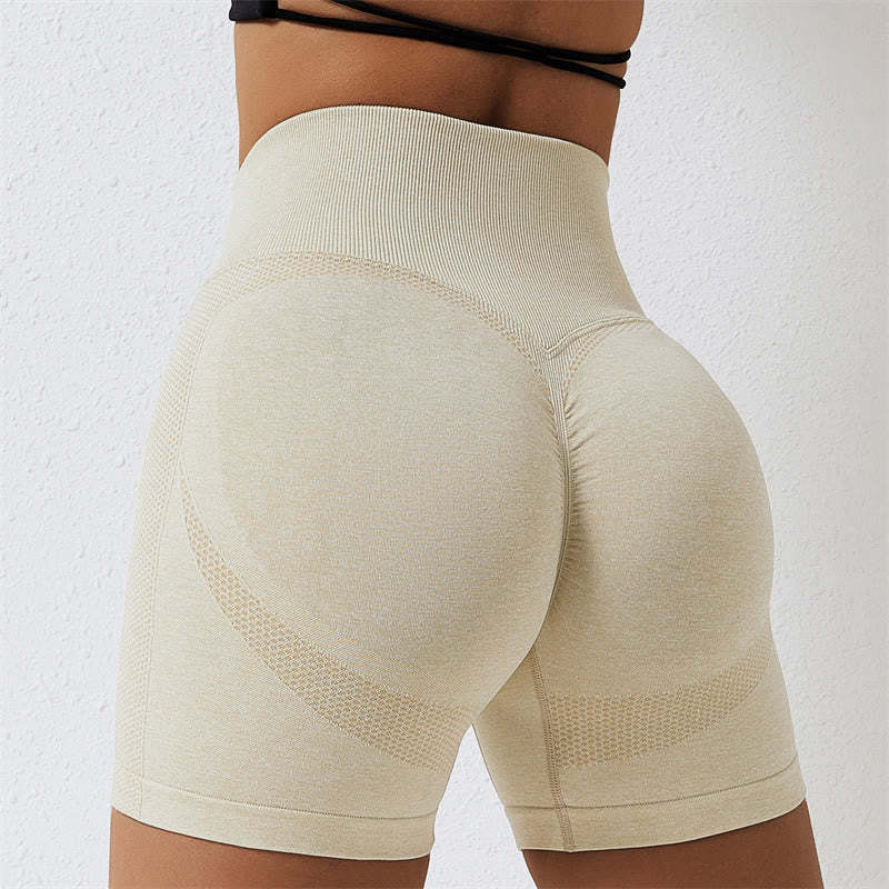 Women Seamless Sports Fitness High Waist Yoga Workout Shorts