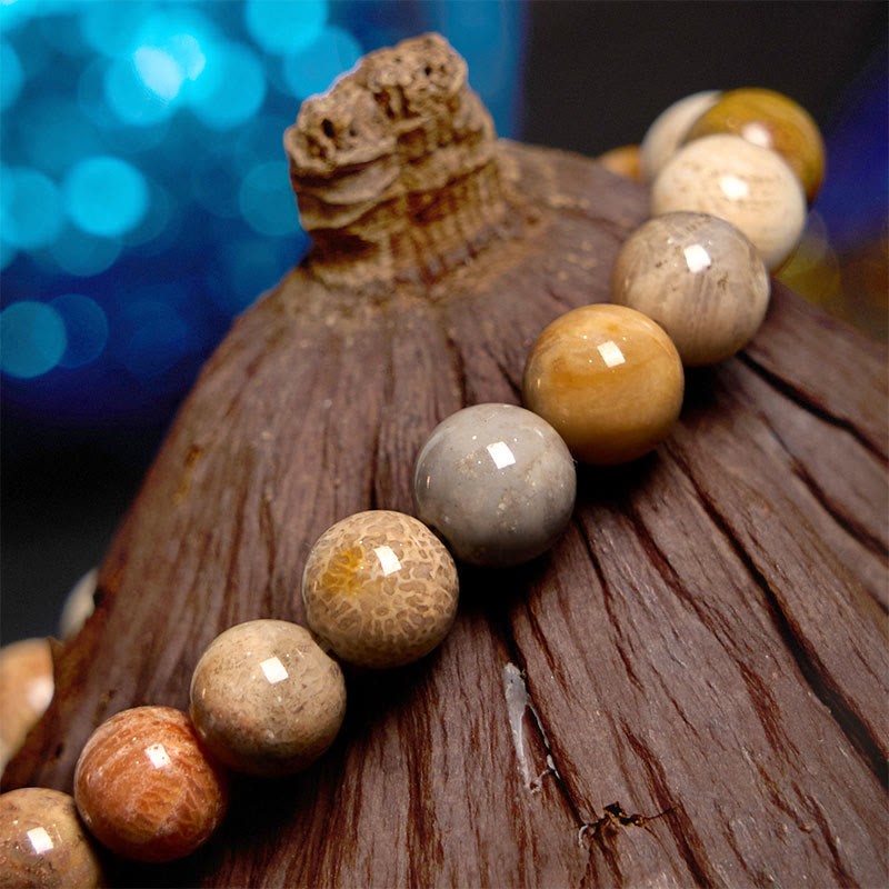 Fossil Coral Compassion Bracelet