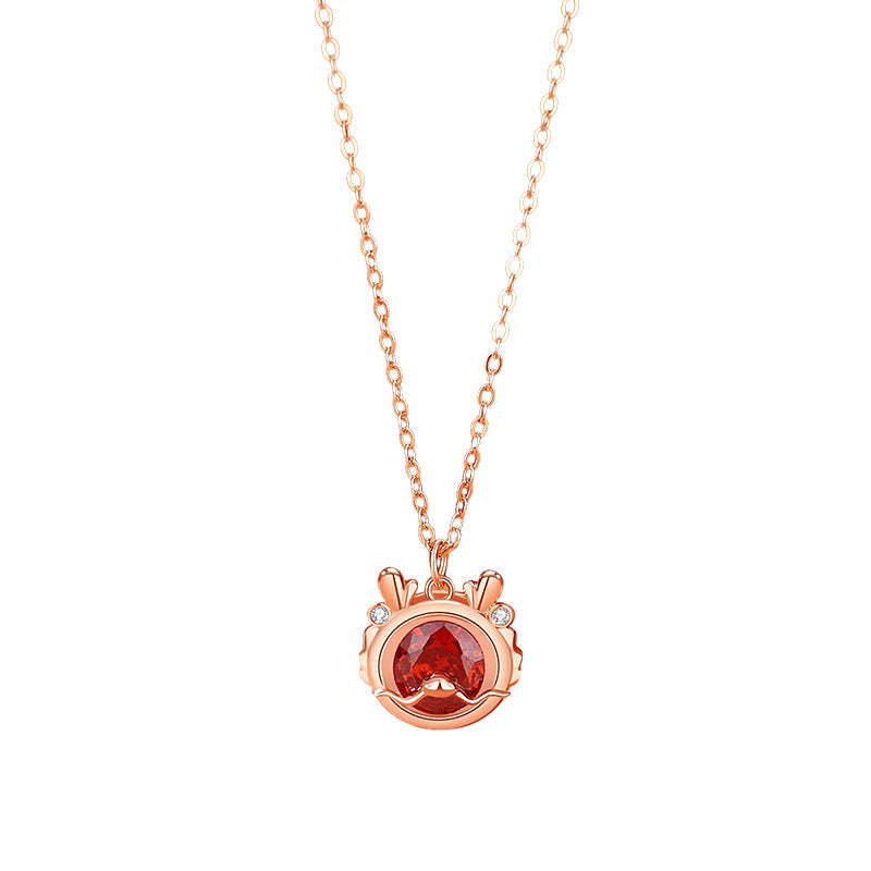 925 Sterling Silver Year Of The Dragon Luck Red Zircon Necklace Pendant Bracelet Earrings Ring (Extra 30% Off | USE CODE: FS30)